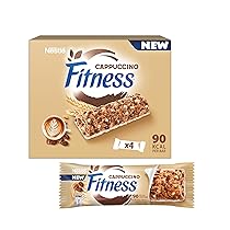 FITNESS Cappuccino Barrette Cereali Integrali gusto Cappuccino, 4 Barrette da 23,5g (94g)
