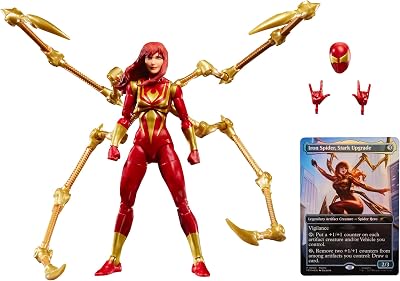 Imagen del producto: Marvel Legends Series, Magic: The Gathering, Mary Jane Watson (Iron Spider), Figura Spider-Man de 15 cm con Carta Exclusiva Metalizada