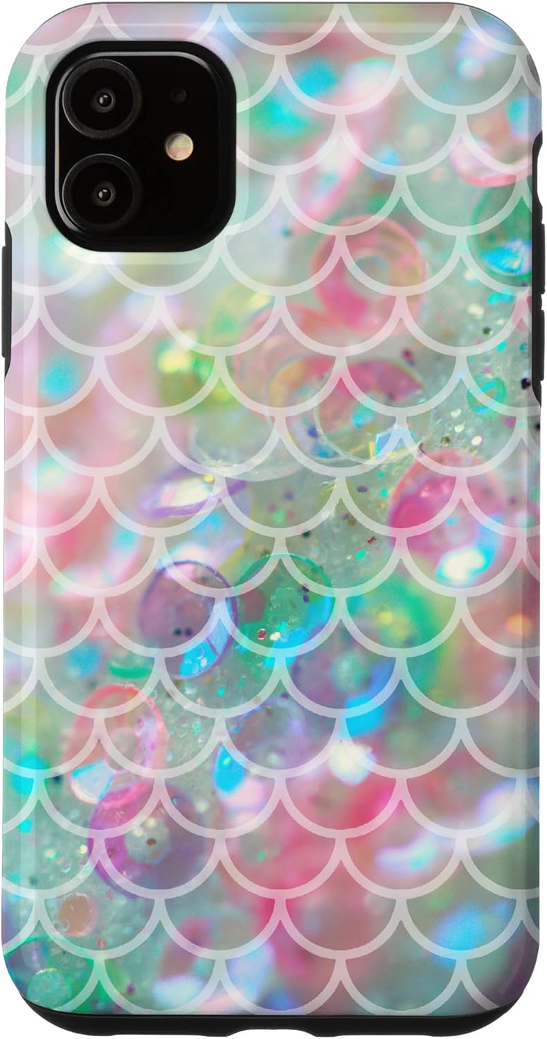 iPhone 11 Mermaidcore Aesthetic Scales Ombre Pastel Sirencore Case