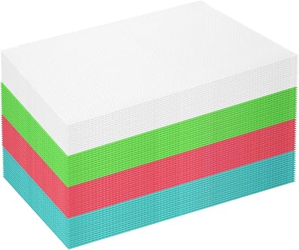 60 Pcs Disposable Cutting Boards, 17x12 Inch Flexible Plastic Kitchen Mats, 4 Colors Non-Slip Cutting Board Mats for Kitchen, Foldable Cutting Boards