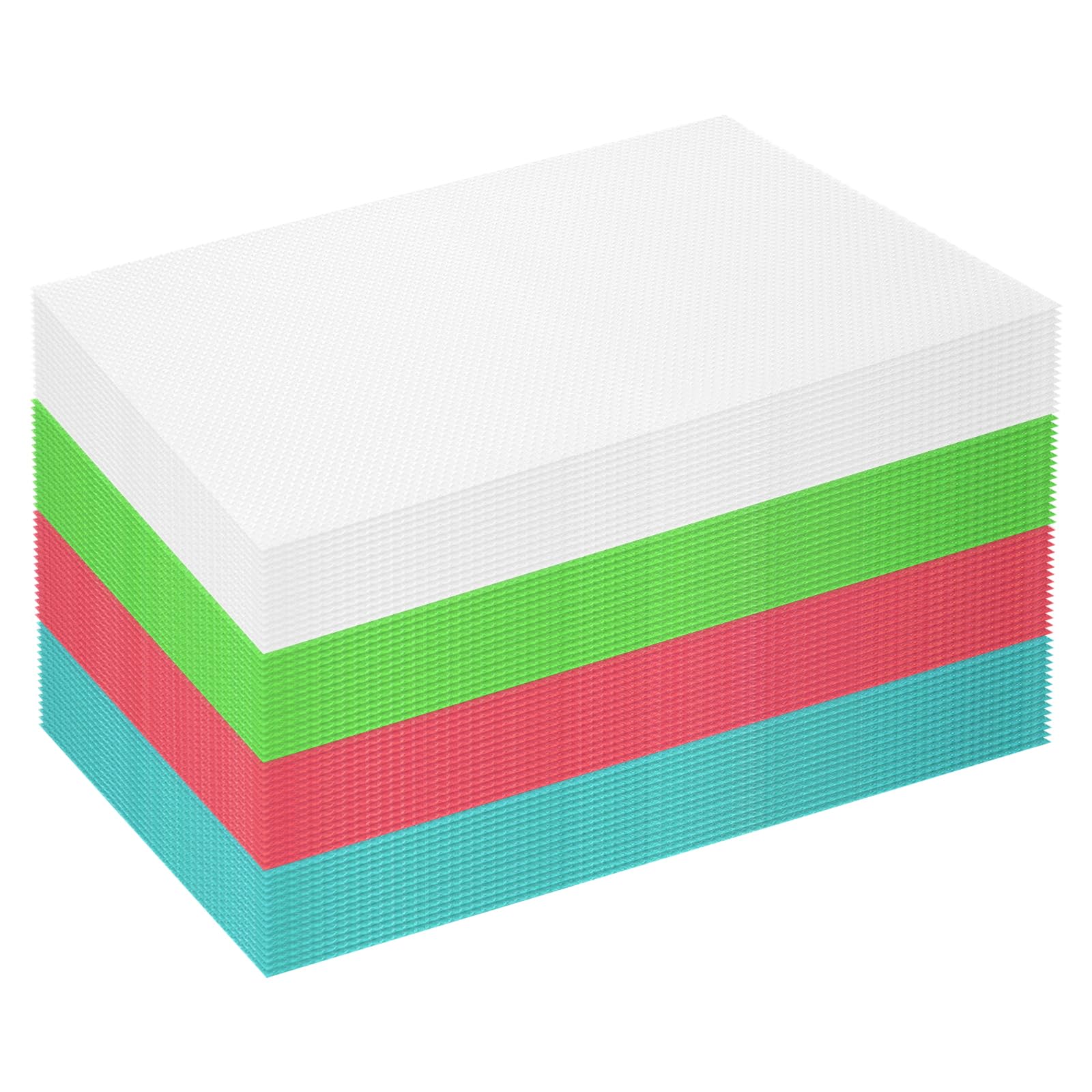 Lot de 60 planches à découper jetables, 43 x 30 cm tapis de cuisine flexibles en plastique, 4 couleurs, tapis de découpe antidérapants pour la cuisine, planches à découper pliables et pratiques