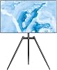 Rfiver Artistic Easel TV Stand, Height Adjustable & Swivel 100 Tripod TV Stand for 32-65 Inch LCD LED Flat Panel Curved Screen TVs up to 77 lbs, Portable TV Mount for Bedroom, Living Room, Studio