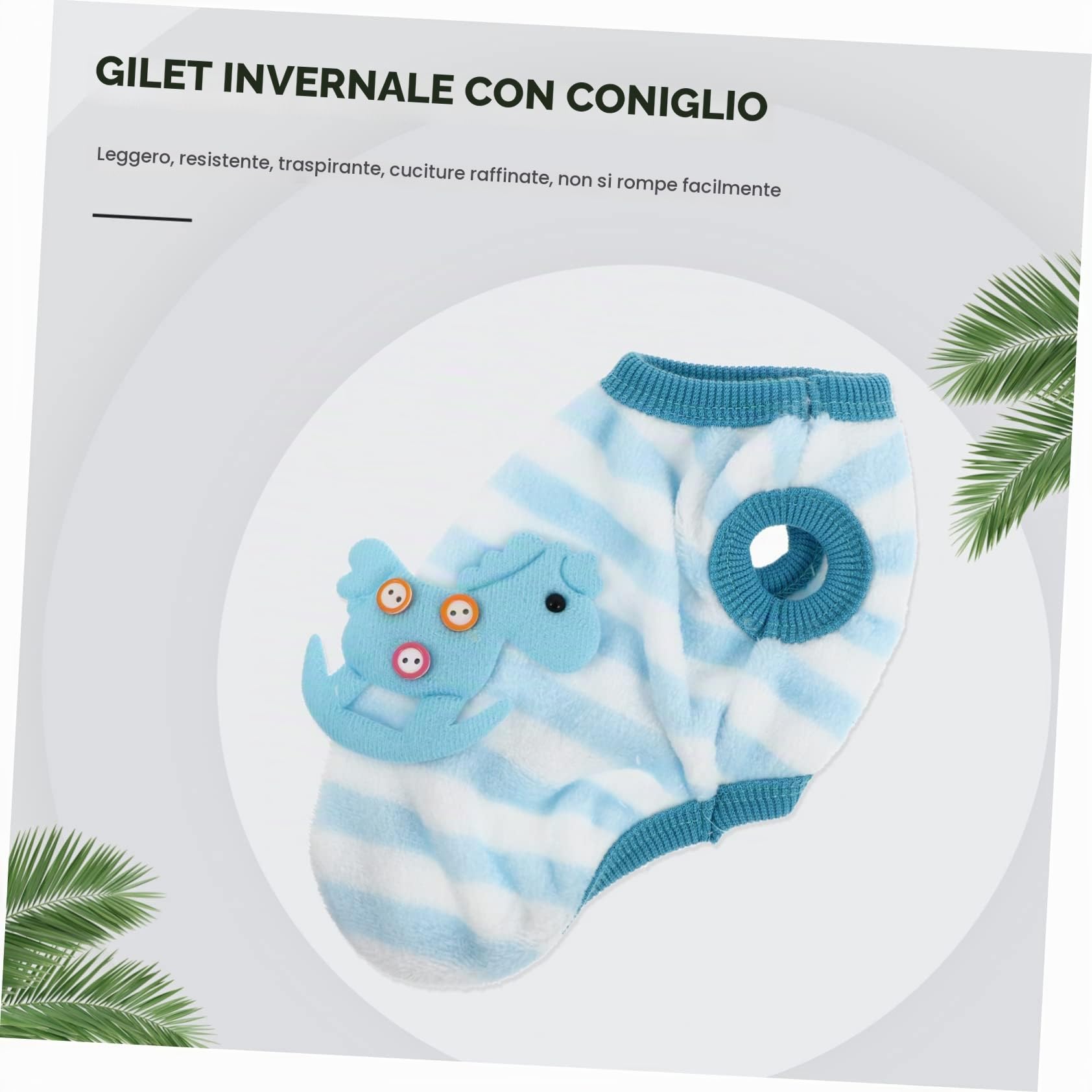 Abaodam Vestito Invernale per Conigli e Porcellini Dindia Gilet Decorativo e Traspirante Vestibilità Confortevole e Adatto Conigli Nani e Animali