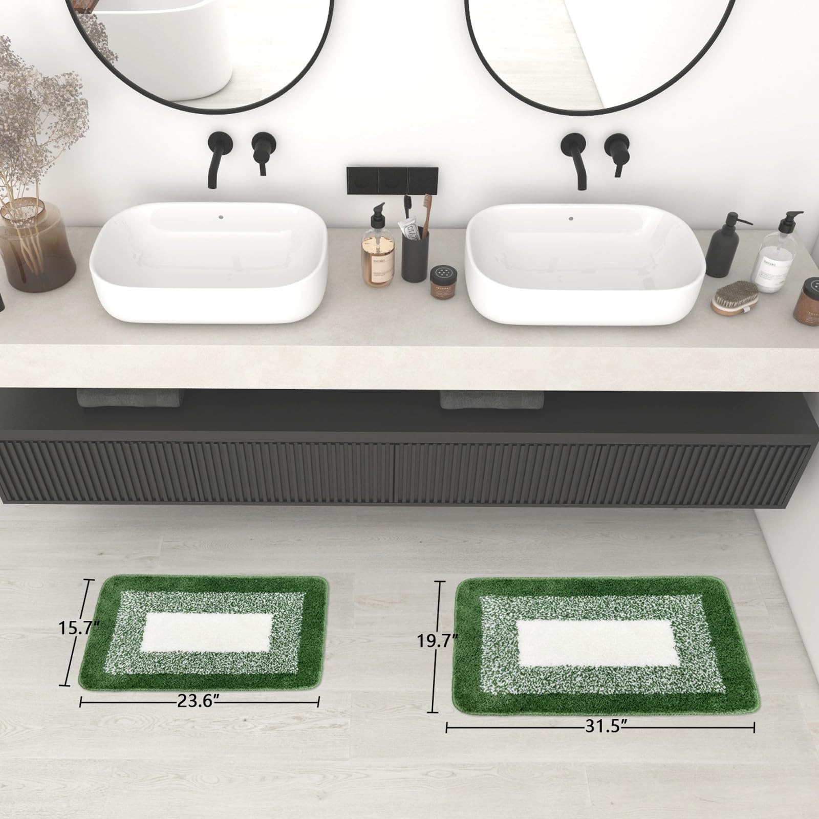 Alfombras De Baño, Suaves Y Absorbentes, De Microfibra, Antideslizantes, Lavables A Máquina, Ideales Para El Suelo, La Bañera Y La Ducha. | En Línea