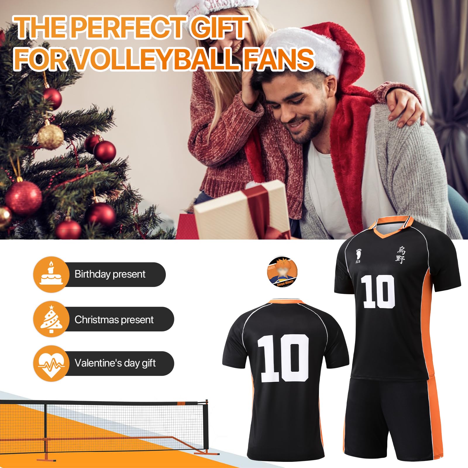 Sternstunde Karasuno Uniform Shouyou Hinata Halloween Cosplay, Haikyuu Costume anime