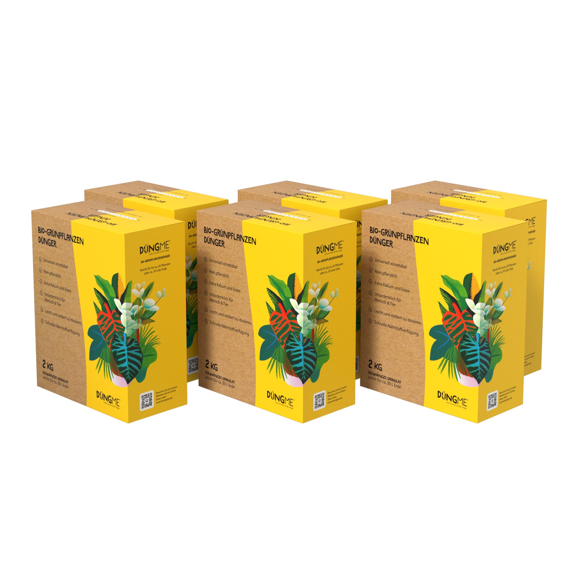 Vital-Boost Bio-Grünpflanzendünger für Zimmer- und Gartenpflanzen | Feinkörniges Granulat | Einfach & Rein pflanzliches Düngen | Tierfreundlich & Umweltbewusst | 100% Naturdünger von DüngMe - 12 KG