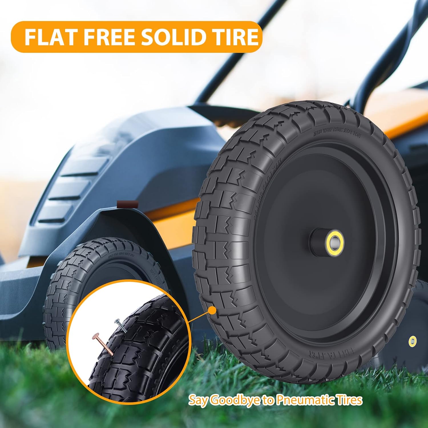 Buy CouWesffe (2Pack) 13‘’Tire Wheel for Gorilla Cart Replacement