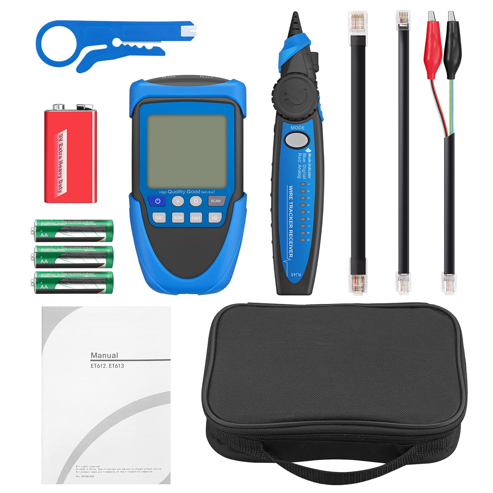 Linea Finder del toner del cavo dell'inseguitore RJ11 RJ45
