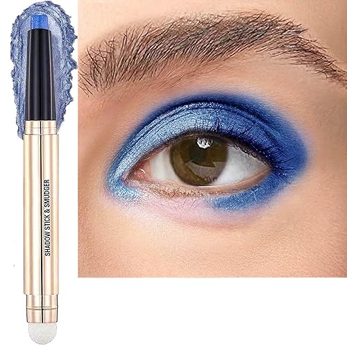 Lápiz delineador de ojos azul en barra de sombra de ojos en barra de maquillaje crema brillante suave sombra de ojos lápiz hipoalergénico disponible en Yaxa El Salvador
