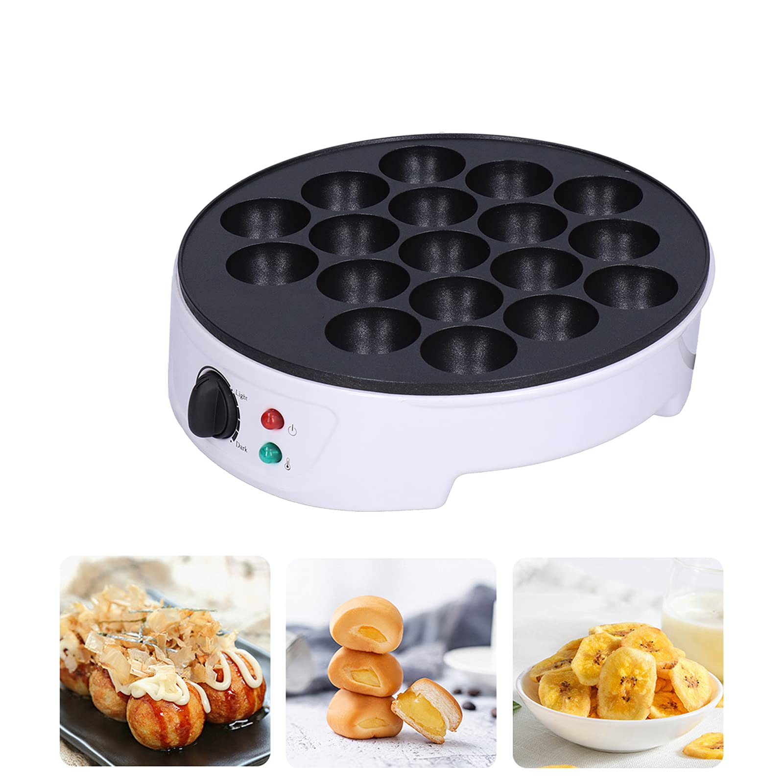 Creatore di Takoyaki Portatile Teglia Elettrica 18 Stampi Antiaderenti 220-240V Compatto
