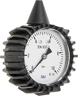 Probador de presión para fontanería y calefacción | Mide presión en la salida de aparatos | Ideal para verificar sistemas de agua | Diseño resistente en color negro | Fácil de usar | QUICK PLOMBERIE