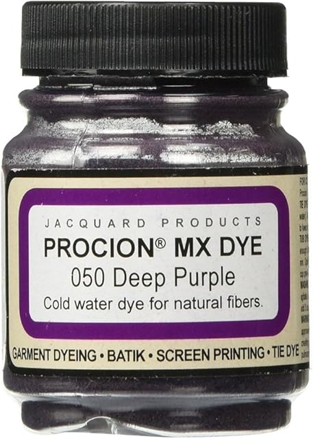Jacquard Products Deep Purple Procion Dye, Acrylic, Multicolour, 4.74x5.08x5.33 cm
