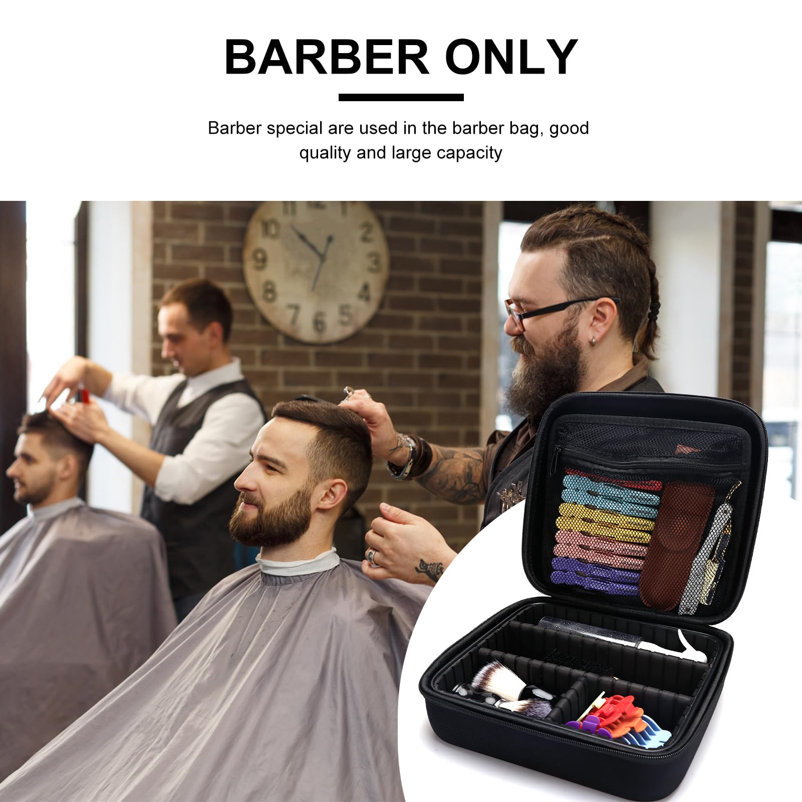 Barber and Stylist Tool Carrying Case Organizer