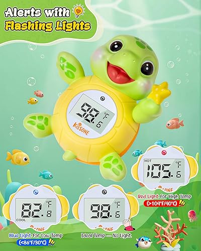 Miniatura 2 de Termómetro de baño para bebé, monitor digital de temperatura del agua para recién nacidos y niños pequeños, lecturas precisas de temperatura, sin