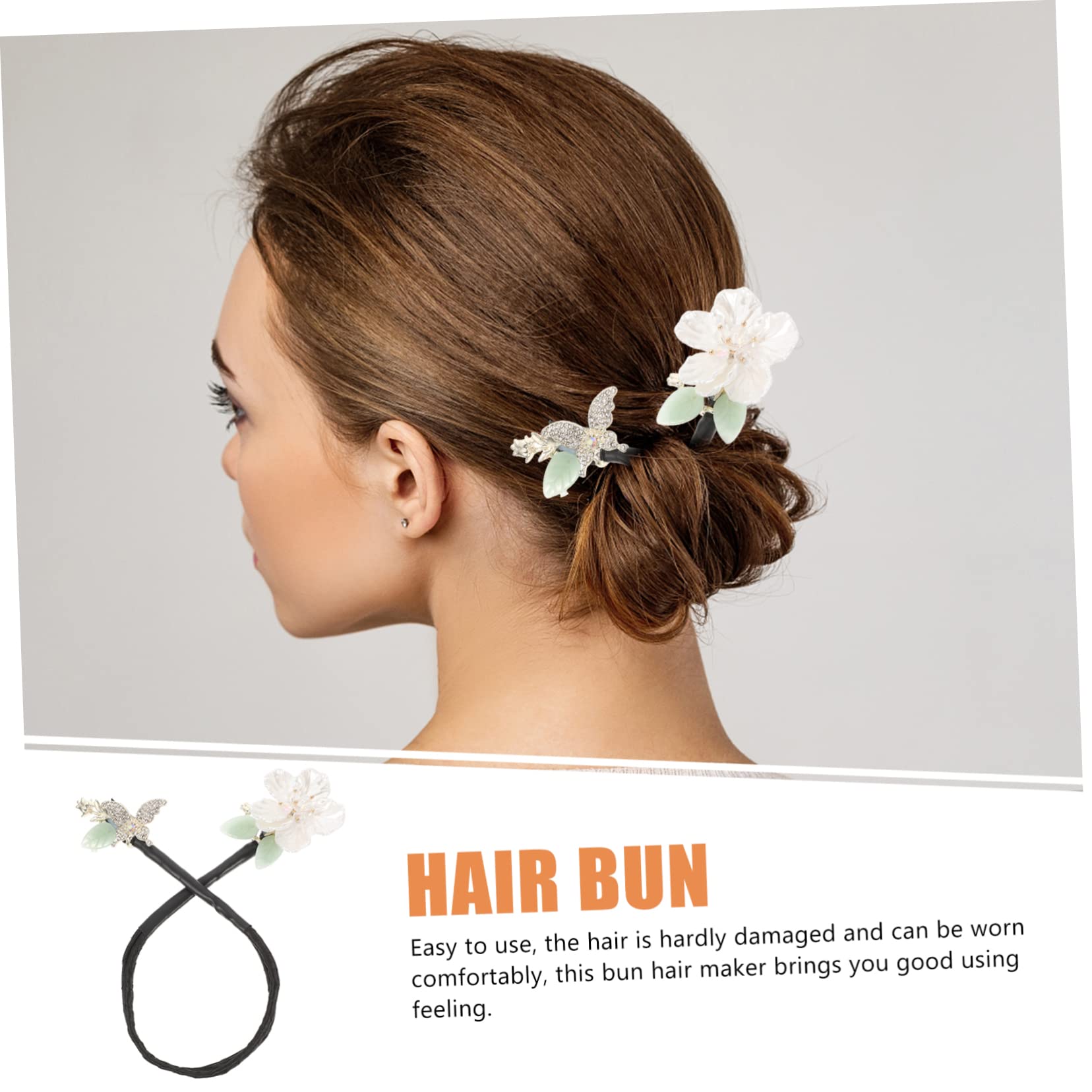 Beavorty 4piezas Moldeador De Moños Brillantes Herramienta Para Peinados Elegantes Accesorio De Cabello Práctico Para Mujeres y Niñas Para Vacaciones y Eventos Sociales