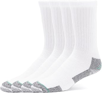 Burlington Mens Cushioned Work Crew Sock 4 Pair Pack