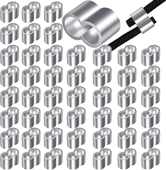 Manchons De Sertissage Cuivre Double Barillet 1/16 - Lot De 10 Pièces