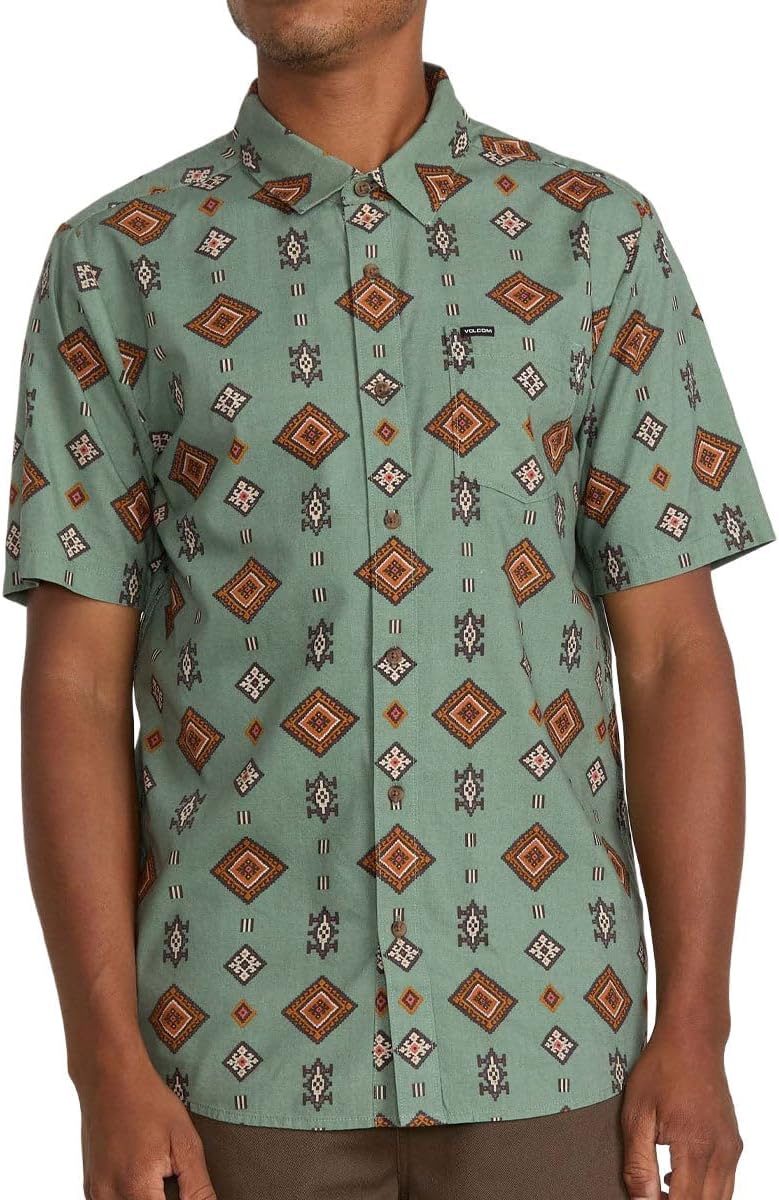 Volcom Desert Dobby Shirt - Light Olive - MD