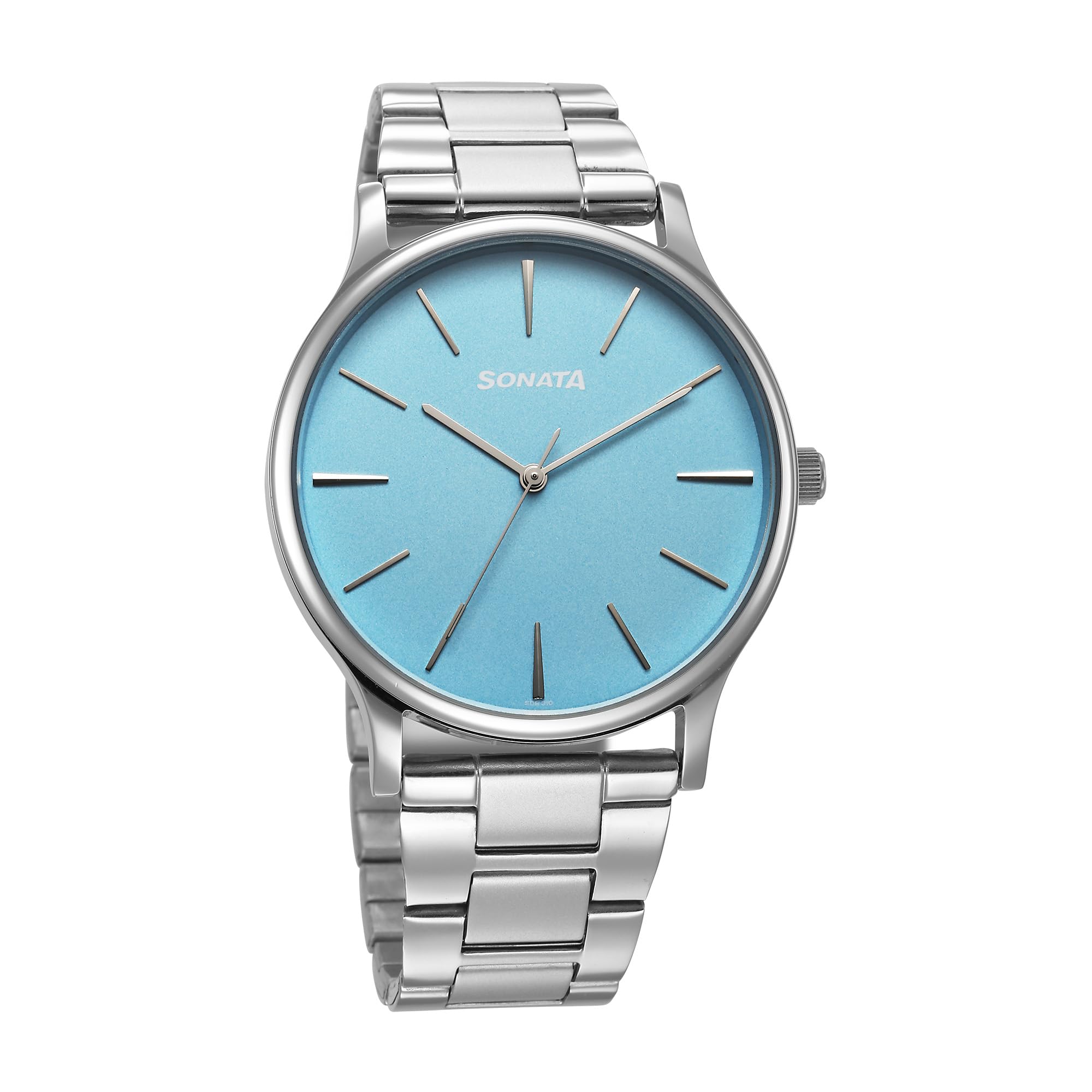 Aspire Quartz Analog Blue Dial Stainless Steel Strap Watch for Men-image-35