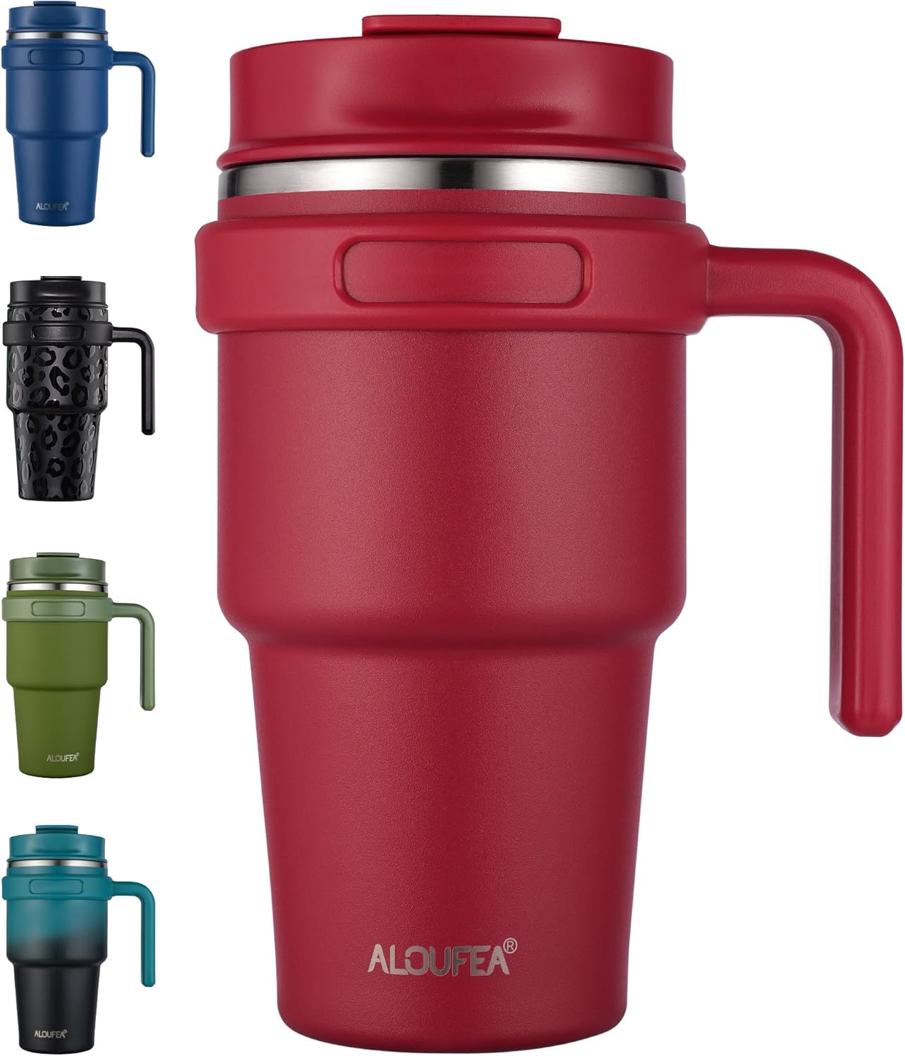 ALOUFEA 20 oz Insulated Coffee Mug Tumbler with Handle