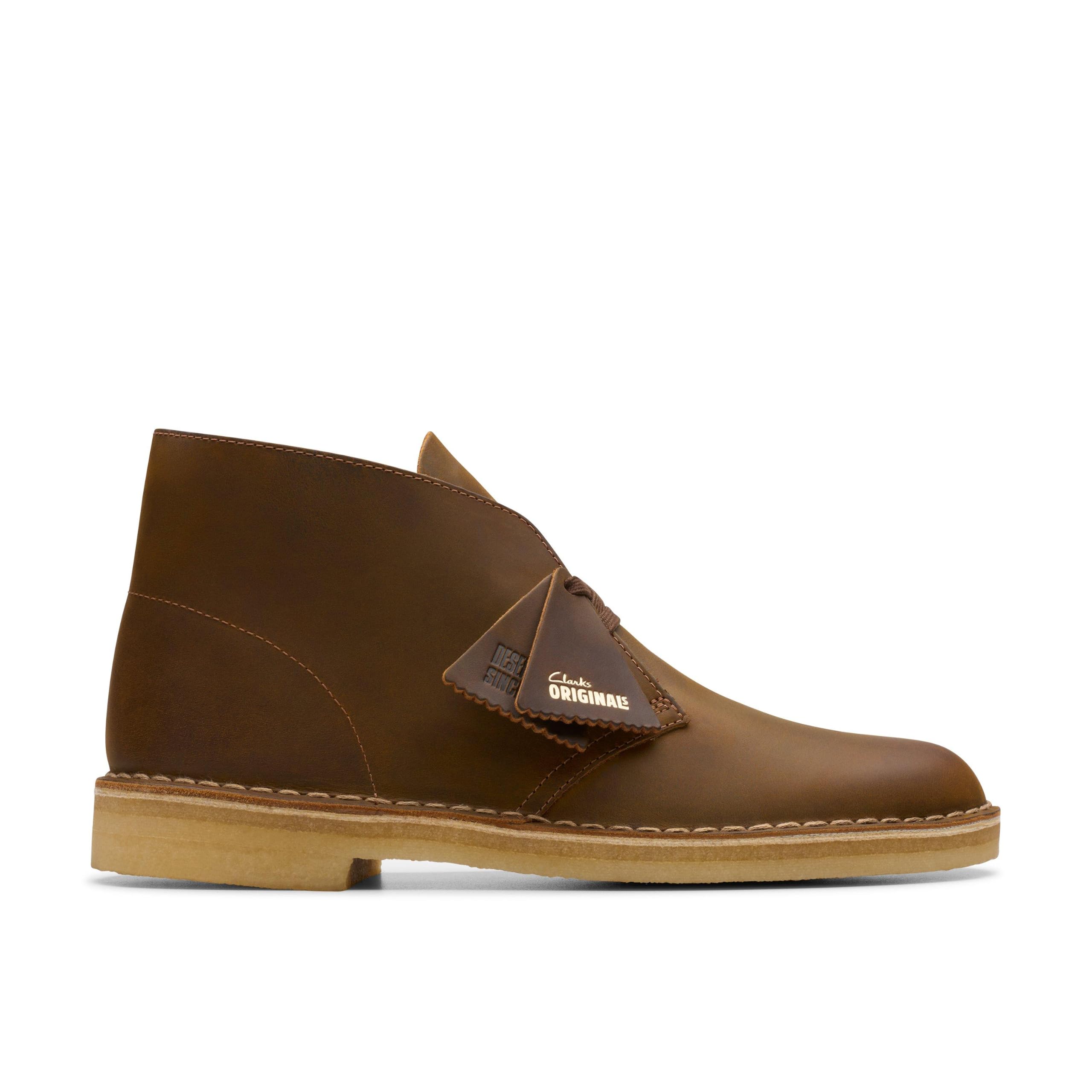 Clarks ORIGINALS Mens Desert Boot Leather Dark Beeswax Boots 11.5 US