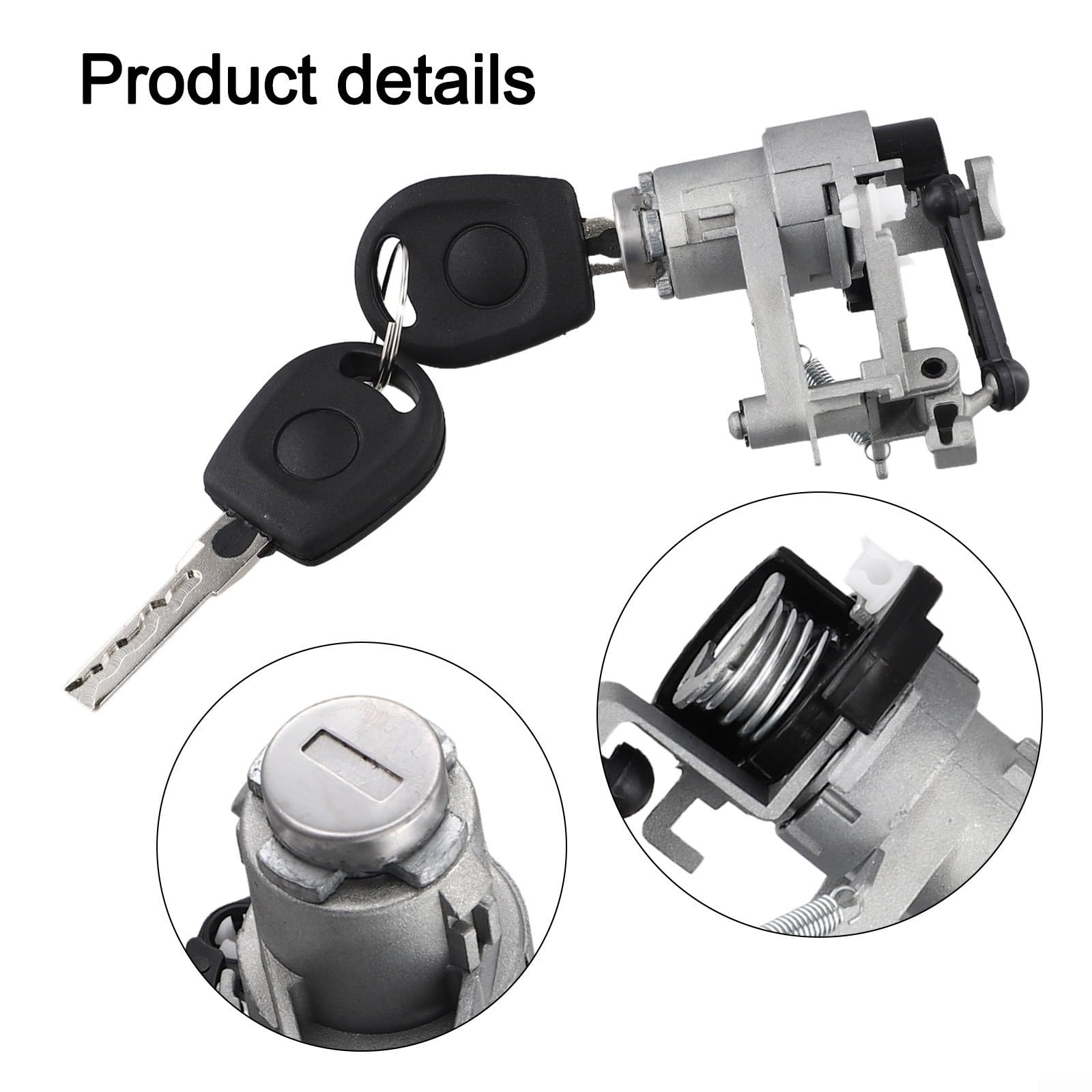 Serratura a cilindro per bagagliaio MK4 per Golf IV, con 2 chiavi, codice articolo 1J6827297G