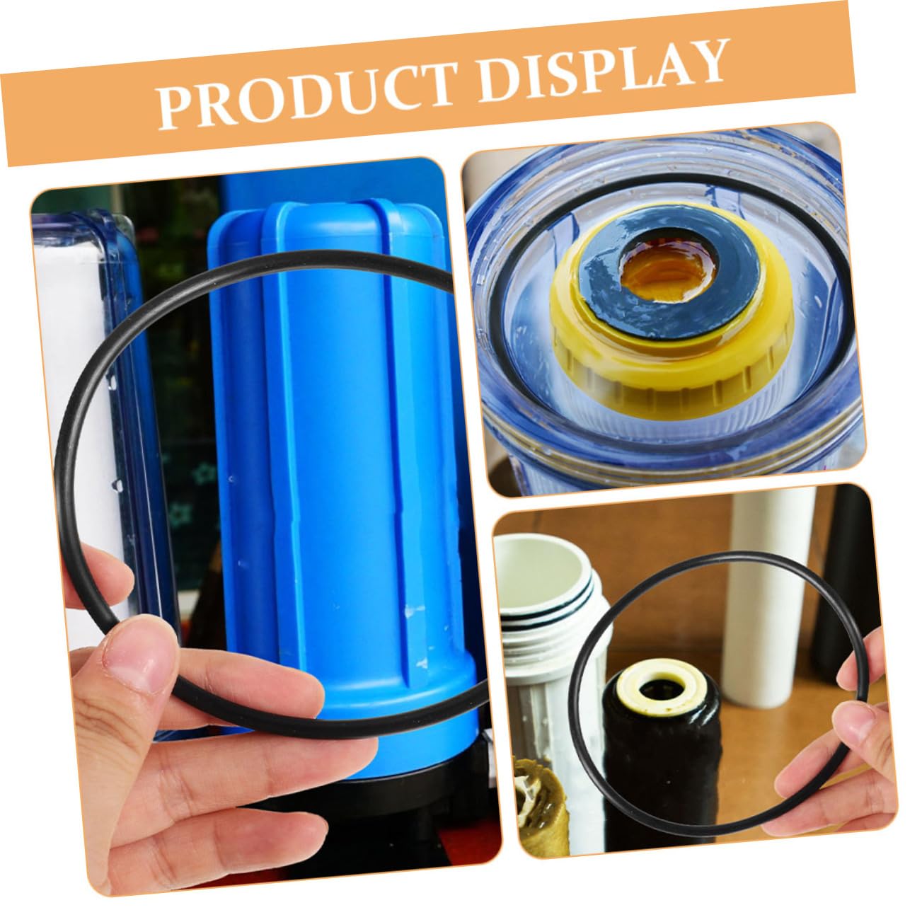 Angoily 2 Pezzi Guarnizioni Di Ricambio Per Filtro Dell'Acqua Guarnizioni In Silicone Universali Per Filtro Dell'Acqua Anelli Di Tenuta Per Accessorio Del Di Purificazione