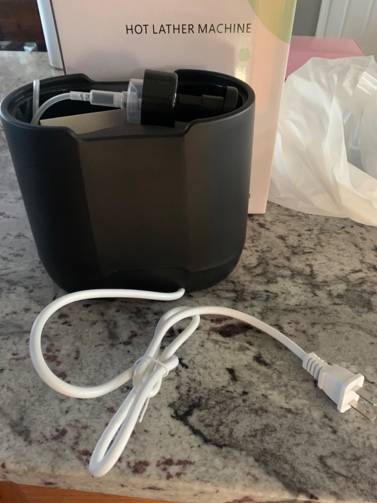 Hot Lather Machine,BADALU 800ML Large Capacity Professional Lather Maker for Men