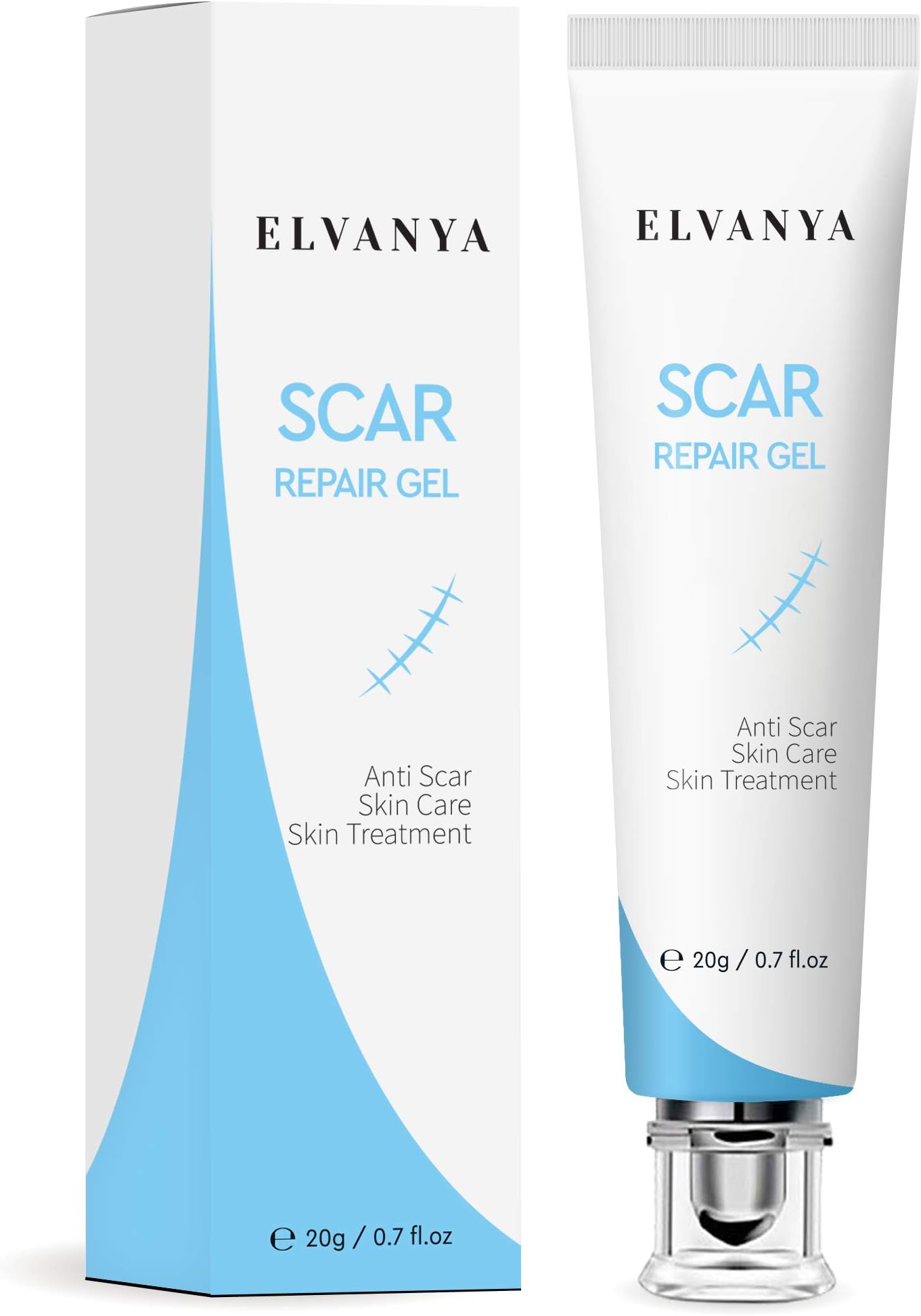 Advanced Scar Gel for Old & New Scars - Scar Removal Cream for Face & Body Scars - Scar Remover for Men & Women (P02)