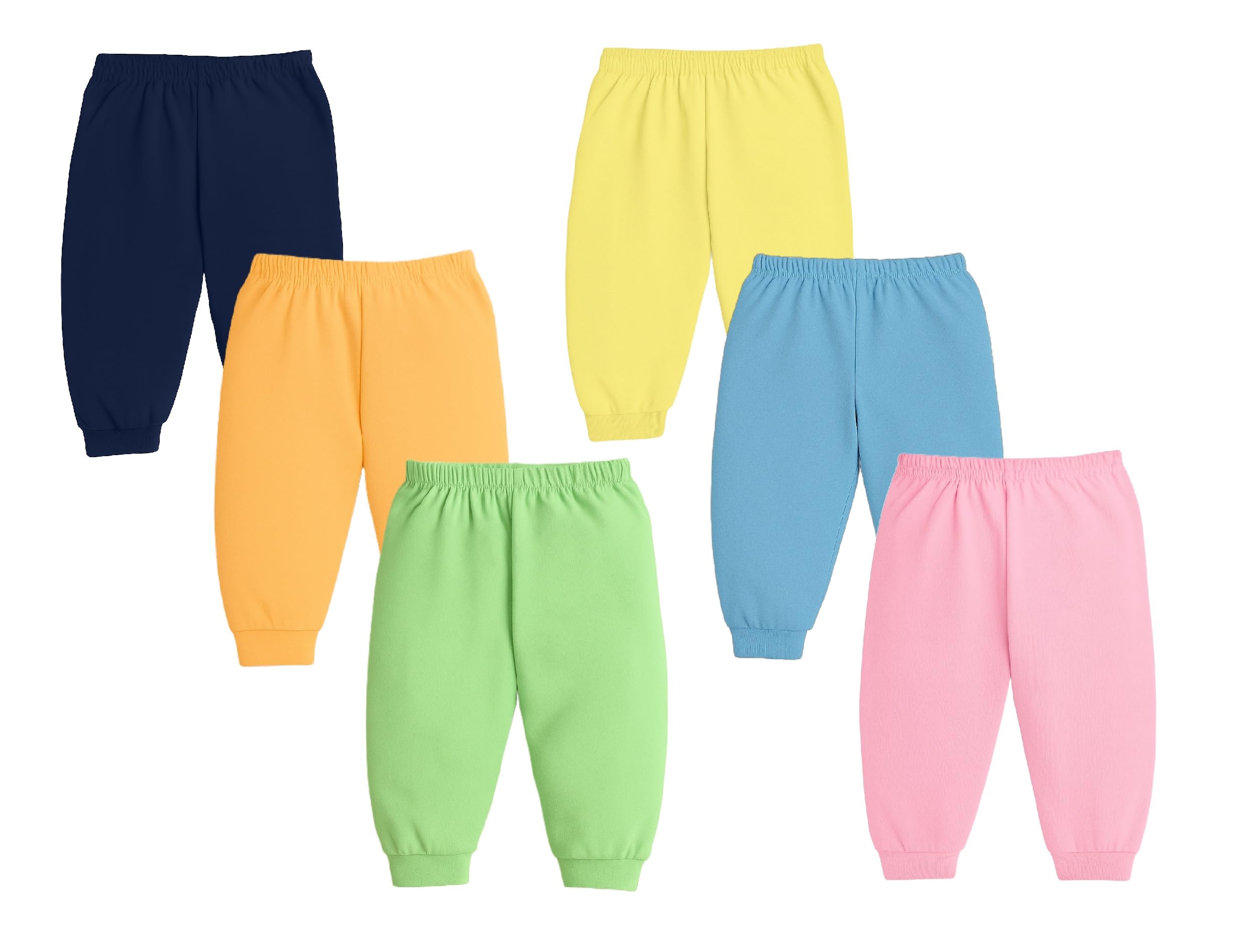 Cotton Pajama Pants for Baby Boys and Baby Girls (Unisex Kids) (Printed - Multicolor) (Pack of 5 Combo Set)-image-22