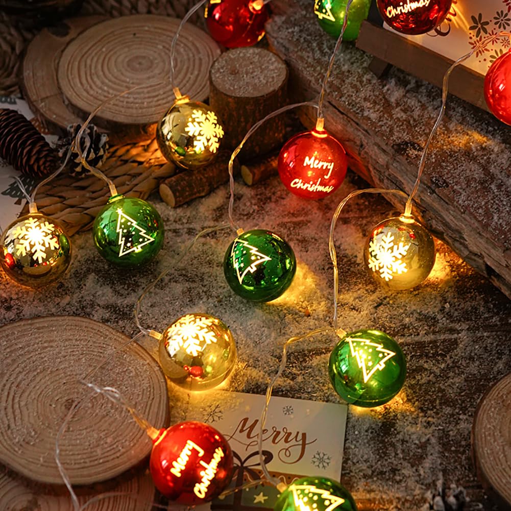 Guirlande Lumineuse à LED Noël, décoration d'ambiance créative, Guirlande Lumineuse Suspendue en Fil de cuivre, Lampes de Nuit fête d'anniversaire, décoration d'arbre de Noël