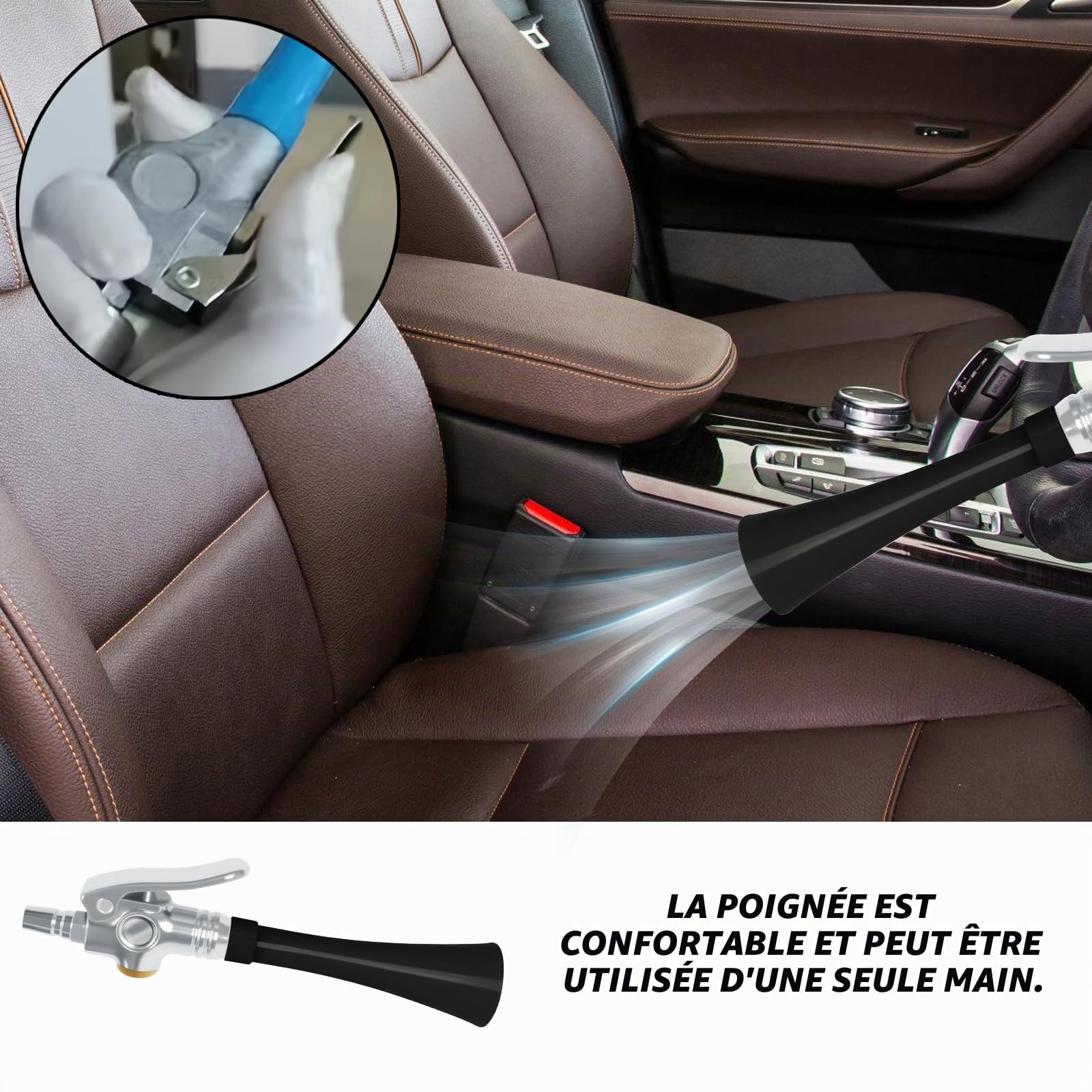 Pistolet de soufflage à sec : pistolet de nettoyage à air comprimé, pistolet de soufflage pour compresseur, pistolet de soufflage à air comprimé, pistolet à air comprimé, pistolet de nettoyage