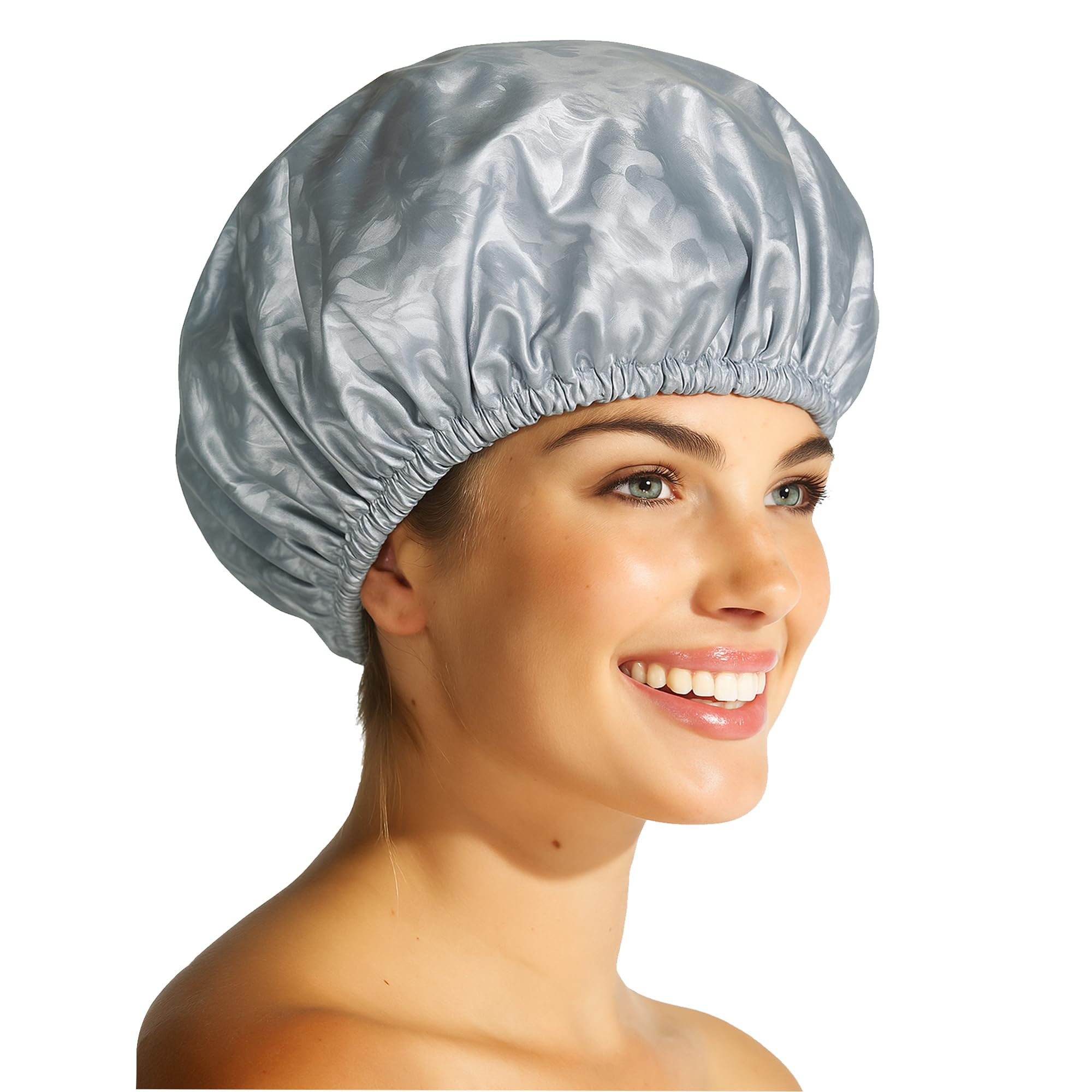 Zenittree Reusable Both Cap (Set of 3) for Men & Women | Lightweight, Comfortable & Daily Uses Shower Caps | Eco-Friendly Shower Caps for Home, Hotel, Spa, Salon & Bathroom (Grey)-image-12