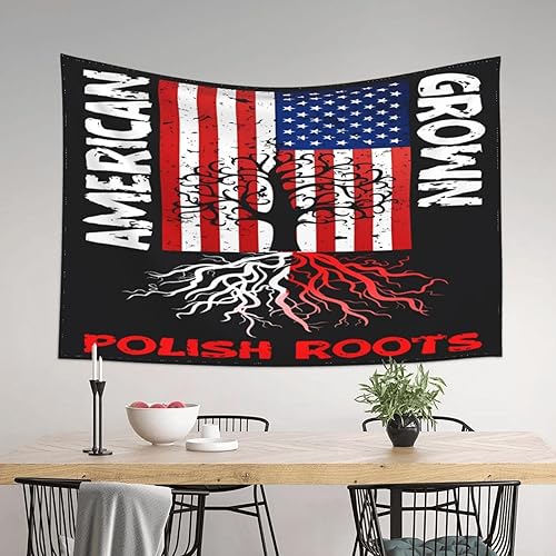 KOSUES American Grown Polish Roots Polish Heritage Tapestry Wall Hanging