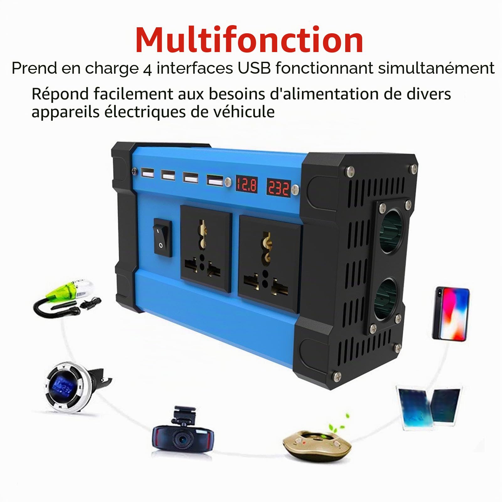 Système de Générateur Solaire 300W 12V à 220V, Onduleur 18W 18V, Panneaux Solaires, Générateur de, Système D'alimentation, Contrôleur Solaire