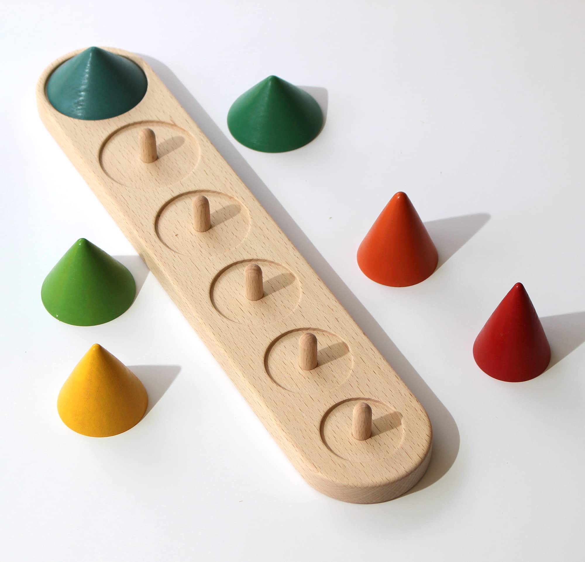 Amazon | 精神状態を測る木のおもちゃピックアップコーン //日本