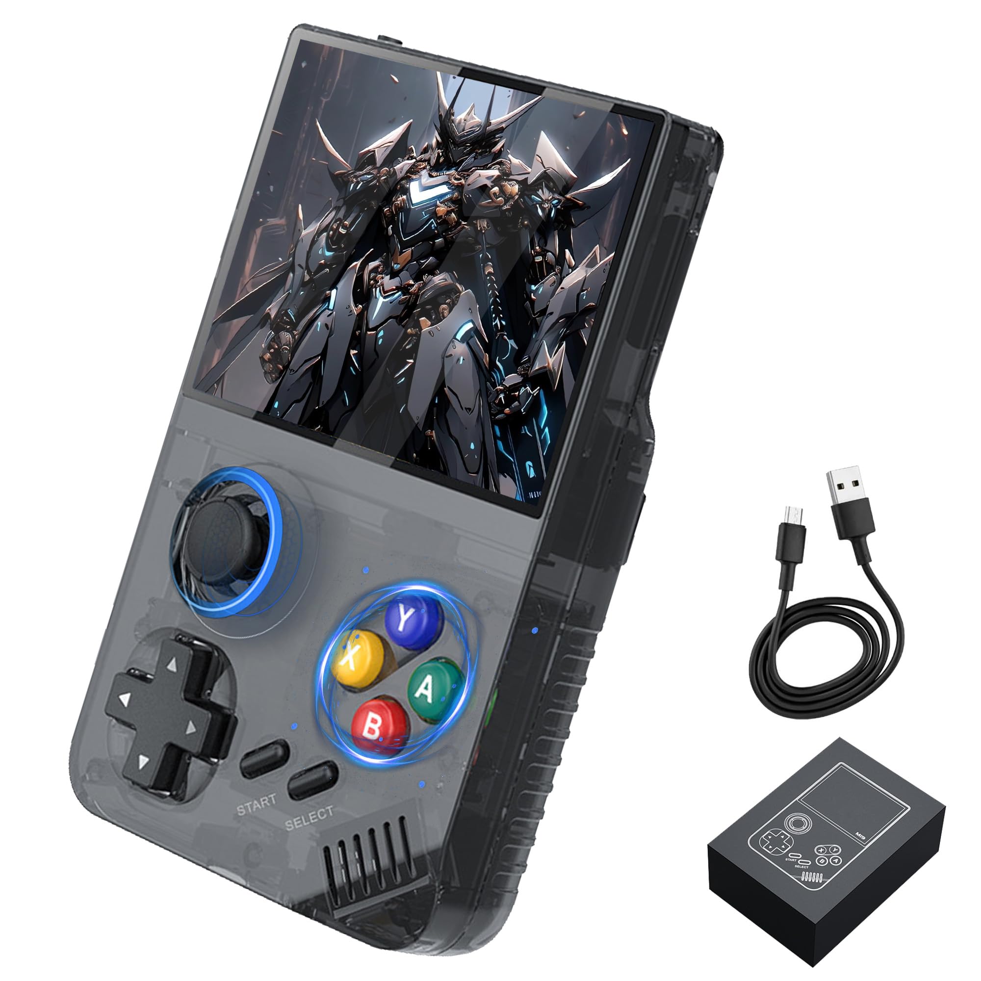 M19 Retro Handheld Konsole - 40000+ Spiele, 3,5 Zoll Display, 3000mAh Akku