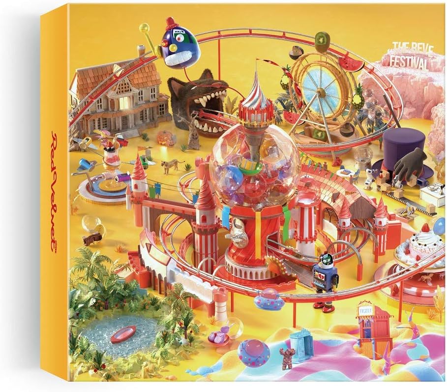 SM Entertainment [KIHNO Album] Red Velvet - The Reve Festival Day 1 KIHNO KIT+Folded Poster+Double Side Extra Photocards