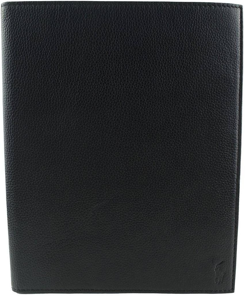 Polo Ralph Lauren Pebbled Leather Ipad Sleeve Black