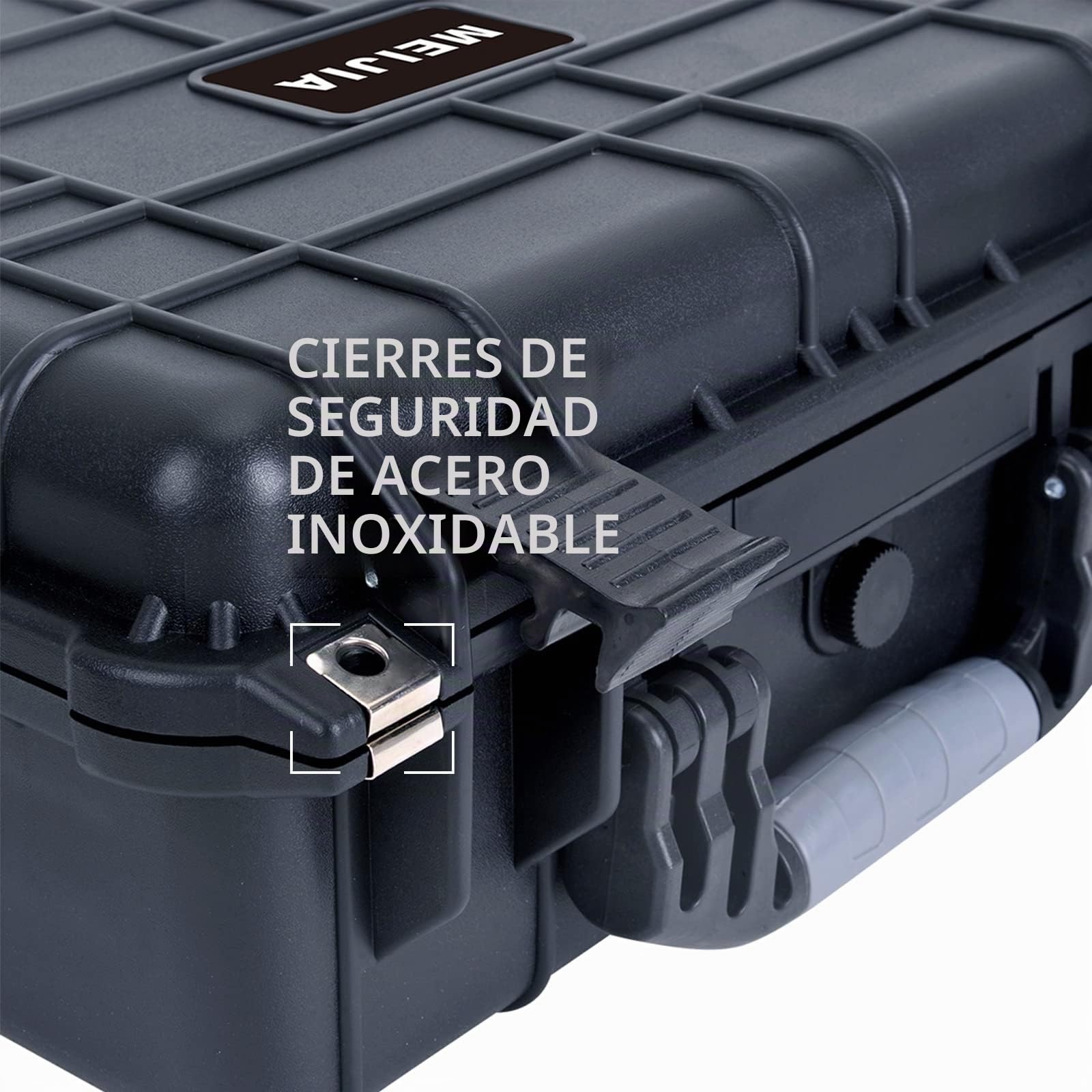 MEIJIA Funda portátil para cámara Impermeable para Todo Tipo de Clima con Espuma de Ajuste Personalizable, Apto para Drones, cámaras, Equipos, Pistolas, 16 x 13 x 6.8 Pulgadas
