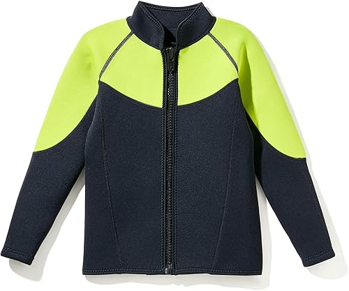 Miniatura 9 de INTBOSS Wetsuit Top Men,2mm Mens Wetsuit Top 3mm Long Sleeve Wetsuit Jacket Men Front Zip Warm Wets Suit Jackets for Men Stretch Mens Wetsuit Top