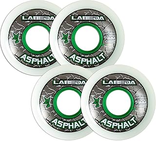 Labeda Asphalt Outdoor Inline Roller Hockey Wheels 59mm White 83A Outdoor 4-Pack