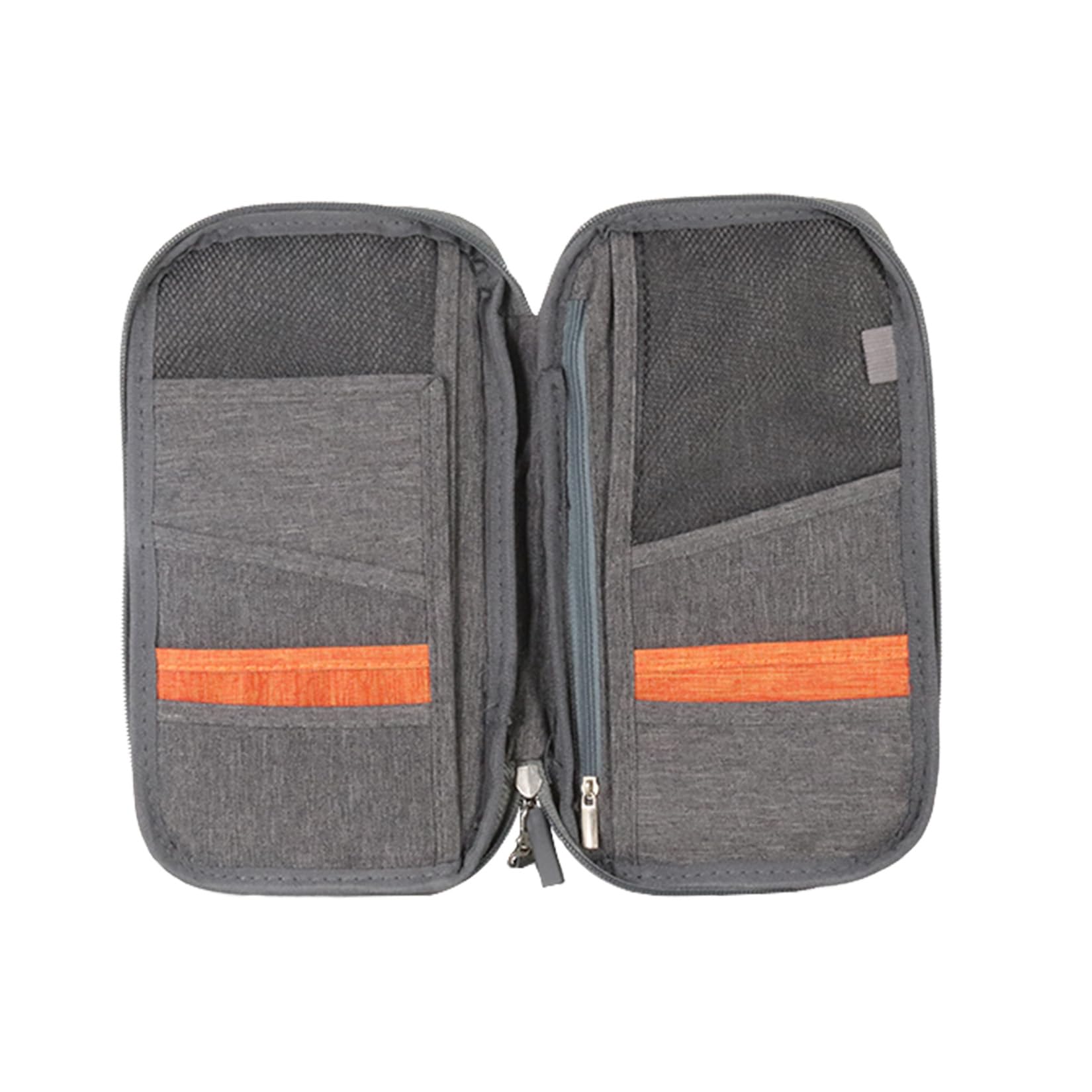 Travel Wallet Passport Holder RFID Organiser Pouch for Cards Documents IDS Money High Density Nylon Fabric-Black