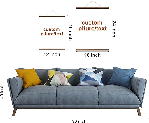 Miniatura 7 de jenesaisquoi Tapiz personalizado enmarcado para colgar en la pared, diseño de tu propio tapiz con texto fotográfico para sala de estar, dormitorio,