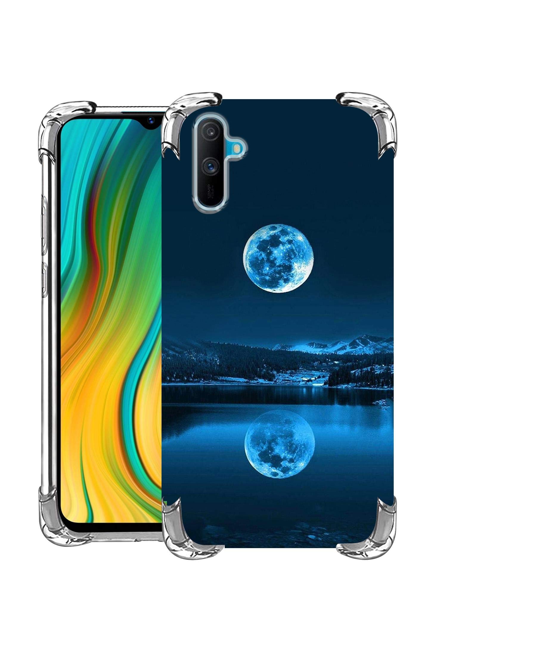 Casotec Moon Pattern Print Design Printed Hybrid Soft Silicon TPU Back Case Cover for Realme C3 (B08536WDGM) Amazon Price History, Amazon Price Tracker