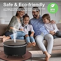 Vista 10 de Diffusers for Essential Oils Humidifiers 500ML, Essential Oils Large Room Aromatherapy Diffuser,7 Colors Lights 3 Mist Modes with R/C for Home Office