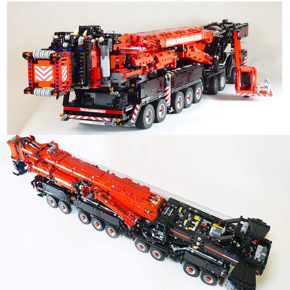 V2 Remote Controlled Liebherr LTM1750 Mobile Crane W/ Arm MOC Br Toy