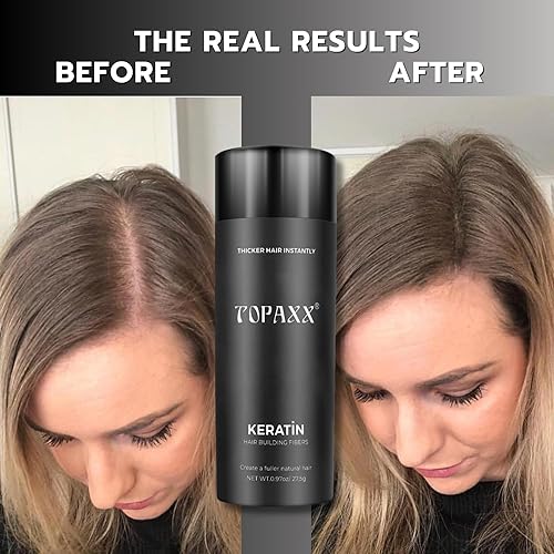 Miniatura 7 de Kit 2 en 1 de fibras de construcción de cabello, incluye fibras engrosadoras del cabello y boquilla aplicadora de pulverización, para hombres y