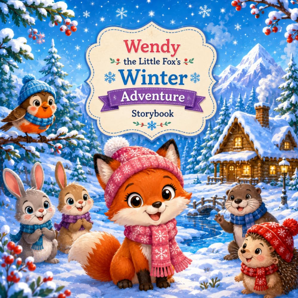 Wendy the Little Fox's Winter Adventure: Cute Storybook