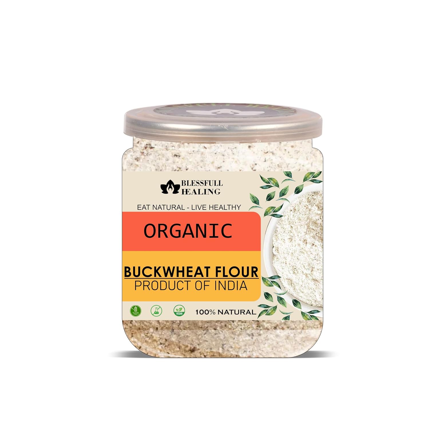 Blessfull Healing Organice BUCKWHEAT FLOUR 2 lb (907 Gram)